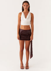 Suki Halter Top - White